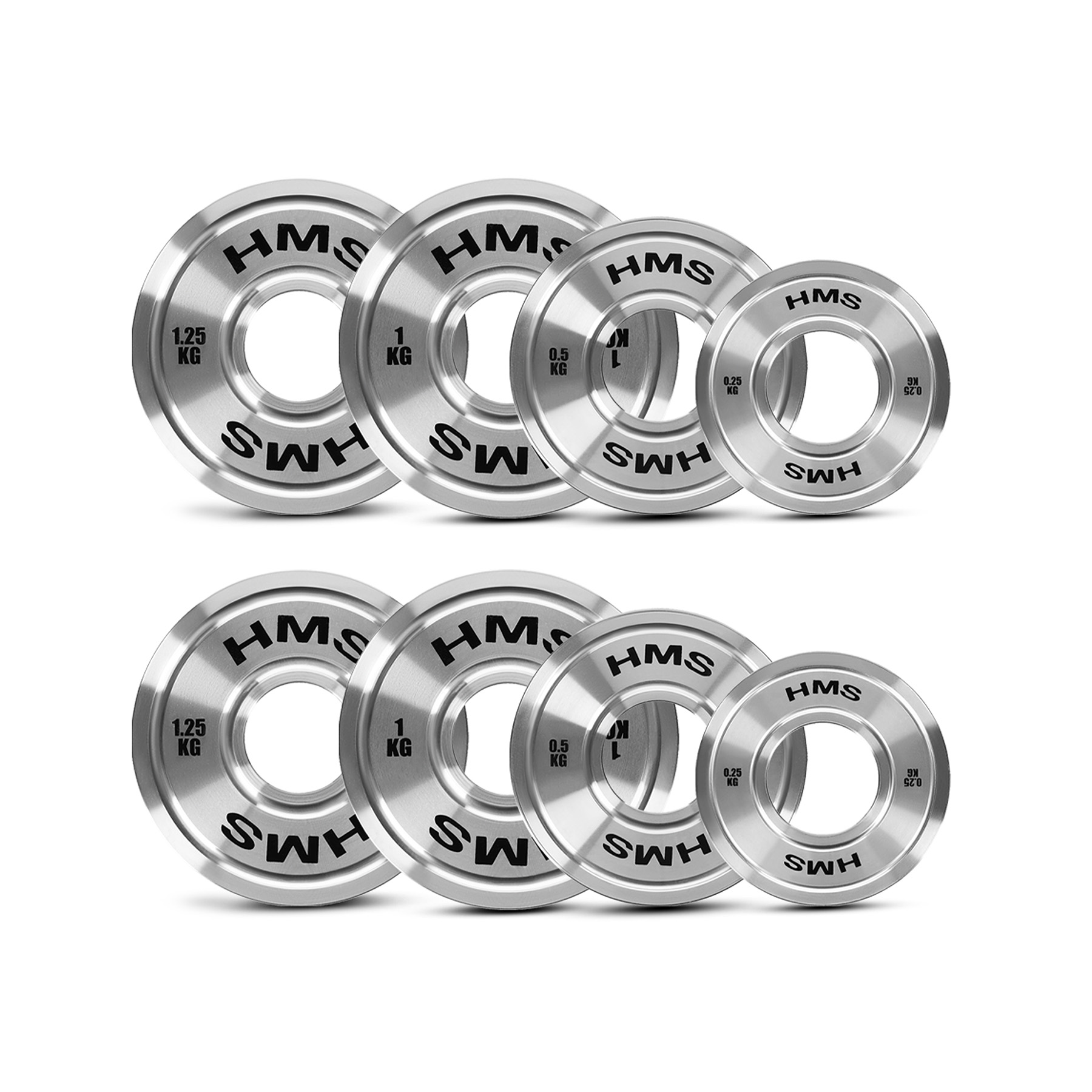 Talerze olimpijskie HMS 2 x 0.25 - 1.25 kg dla efektywnych treningów