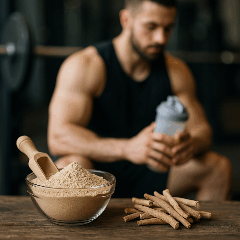 Ashwagandha na testosteron i regenerację po treningu