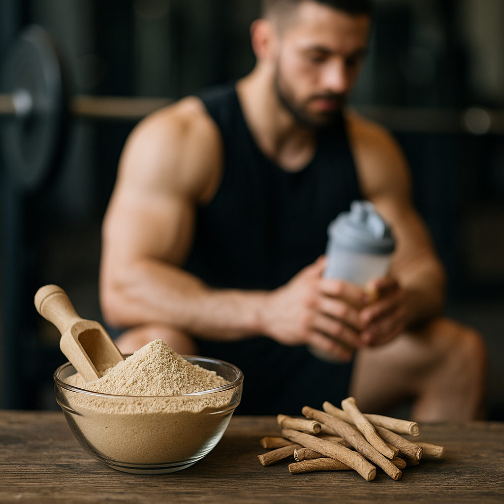 Ashwagandha na testosteron i regenerację po treningu