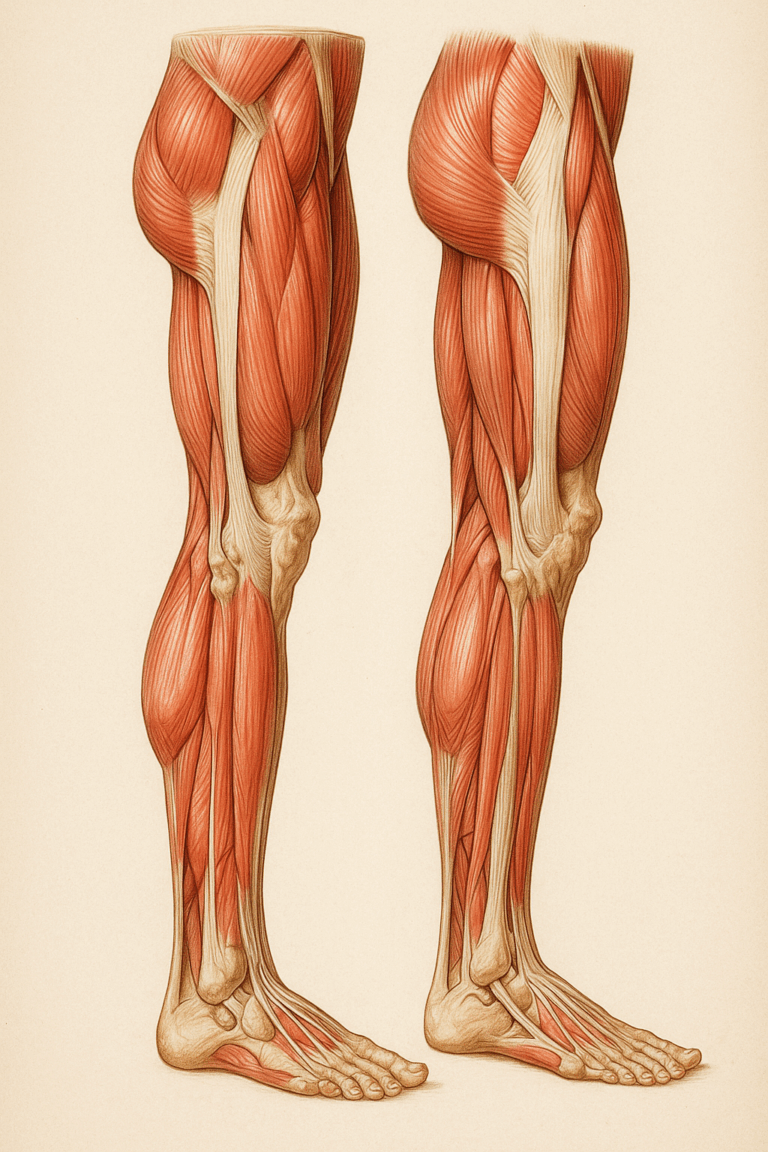 Anatomia mięśni nóg i ich wpływ na aktywność