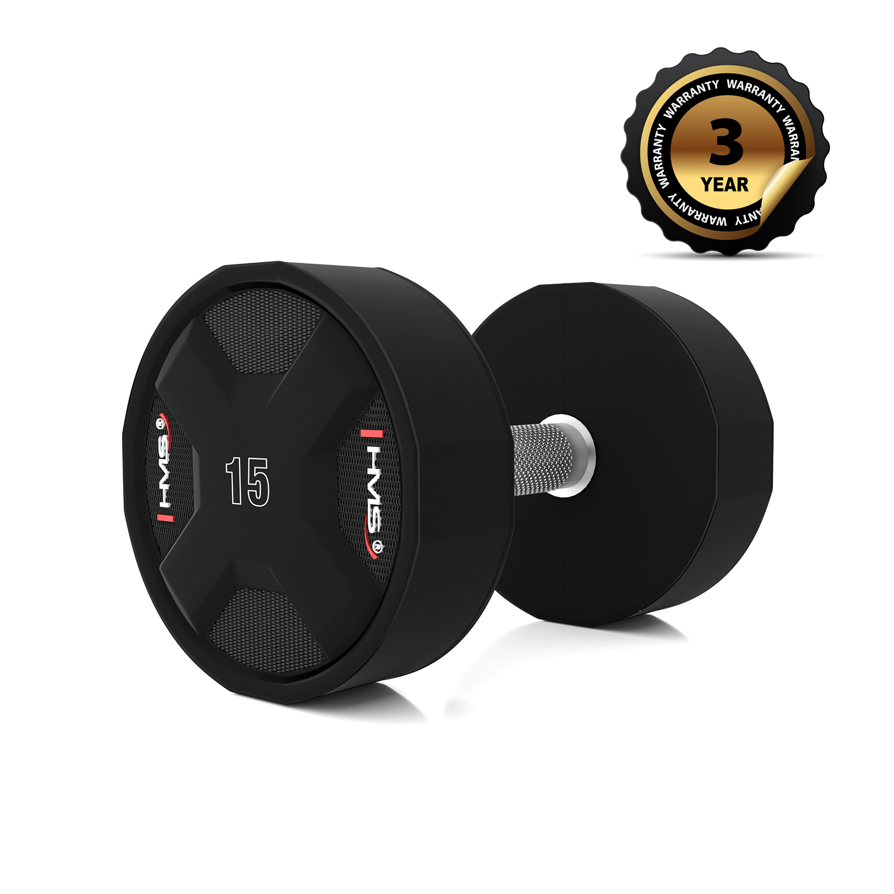 Hantla 15 kg HPC HMS idealna do treningu siłowego