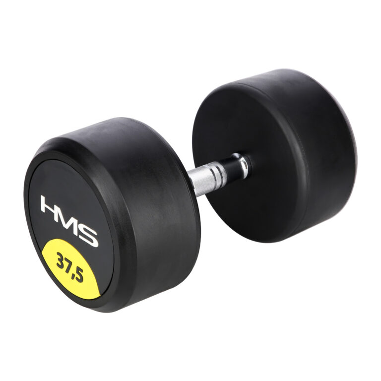 HG PRO 37.5 KG Hantla Gumowana do Treningu Siłowego