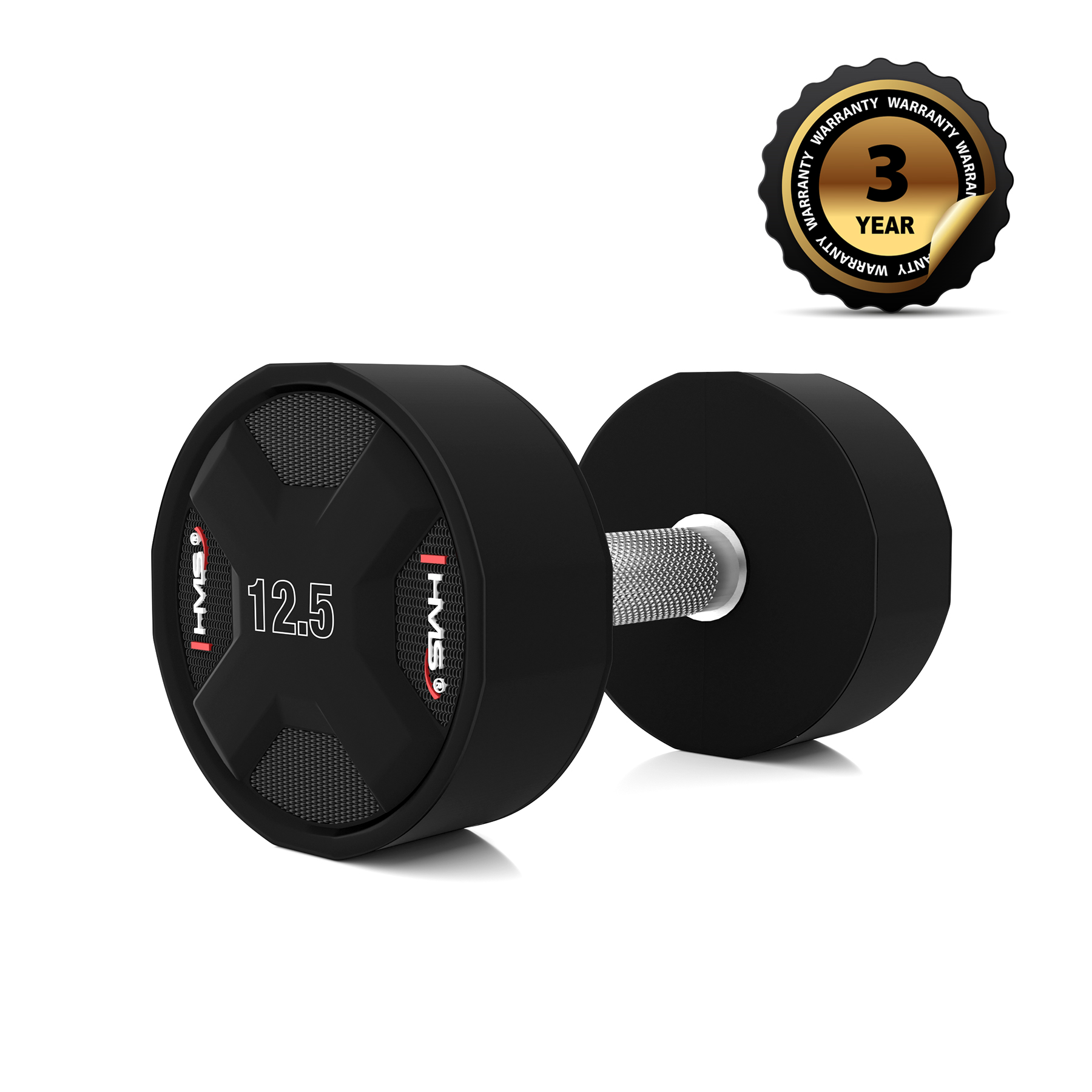 Hantla poliuretanowa HPC 12.5 KG do treningu siłowego