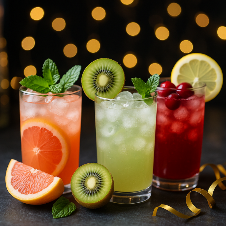 Niskokaloryczne drinki na Sylwestra dla zdrowia i smaku