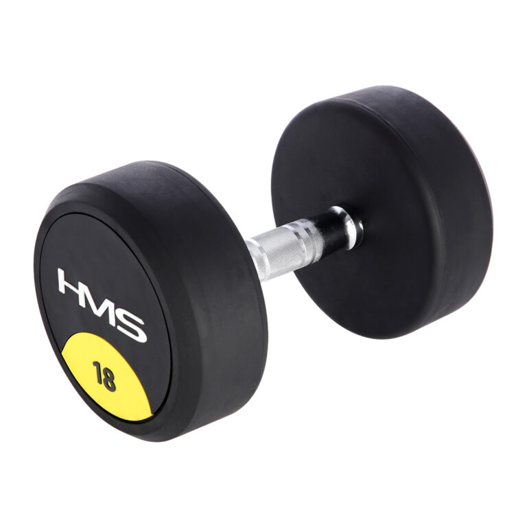 Hantle gumowane HMS 18 kg - inwestycja w zdrowie
