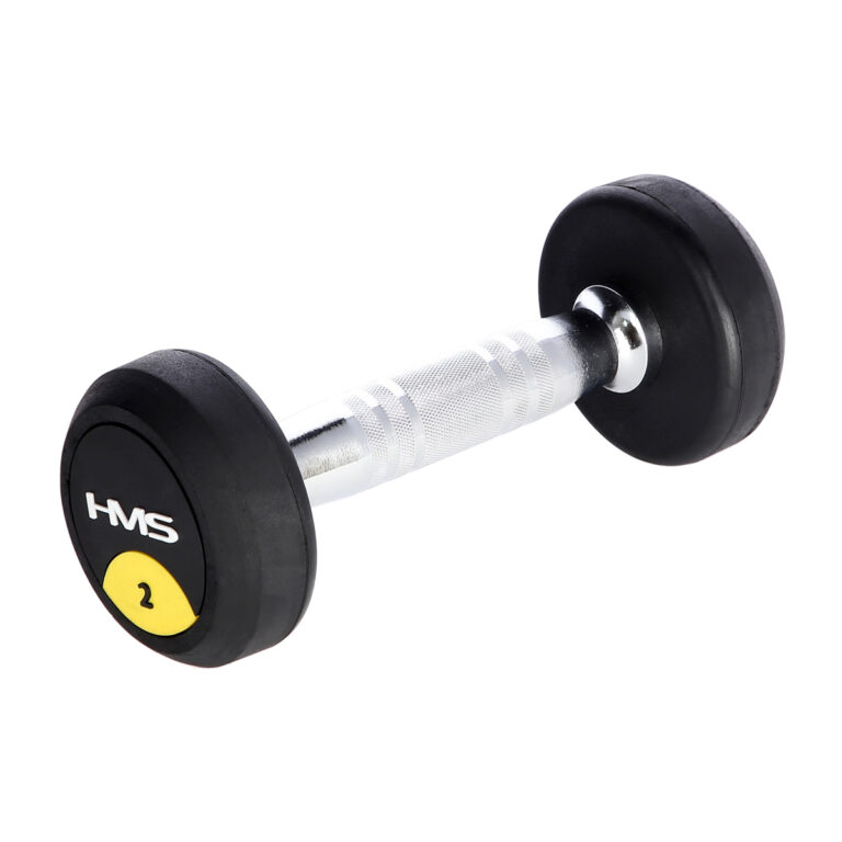 Hantle gumowe HMS 2 kg idealne do domowego treningu