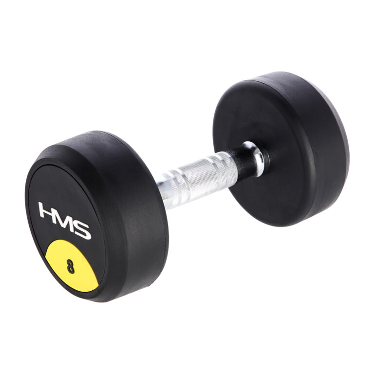 Hantla gumowana HG PRO 8 KG HMS idealna do treningu