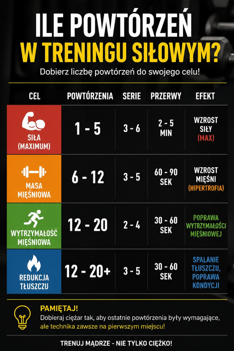 Ile powtórzeń w treningu siłowym dla najlepszych efektów