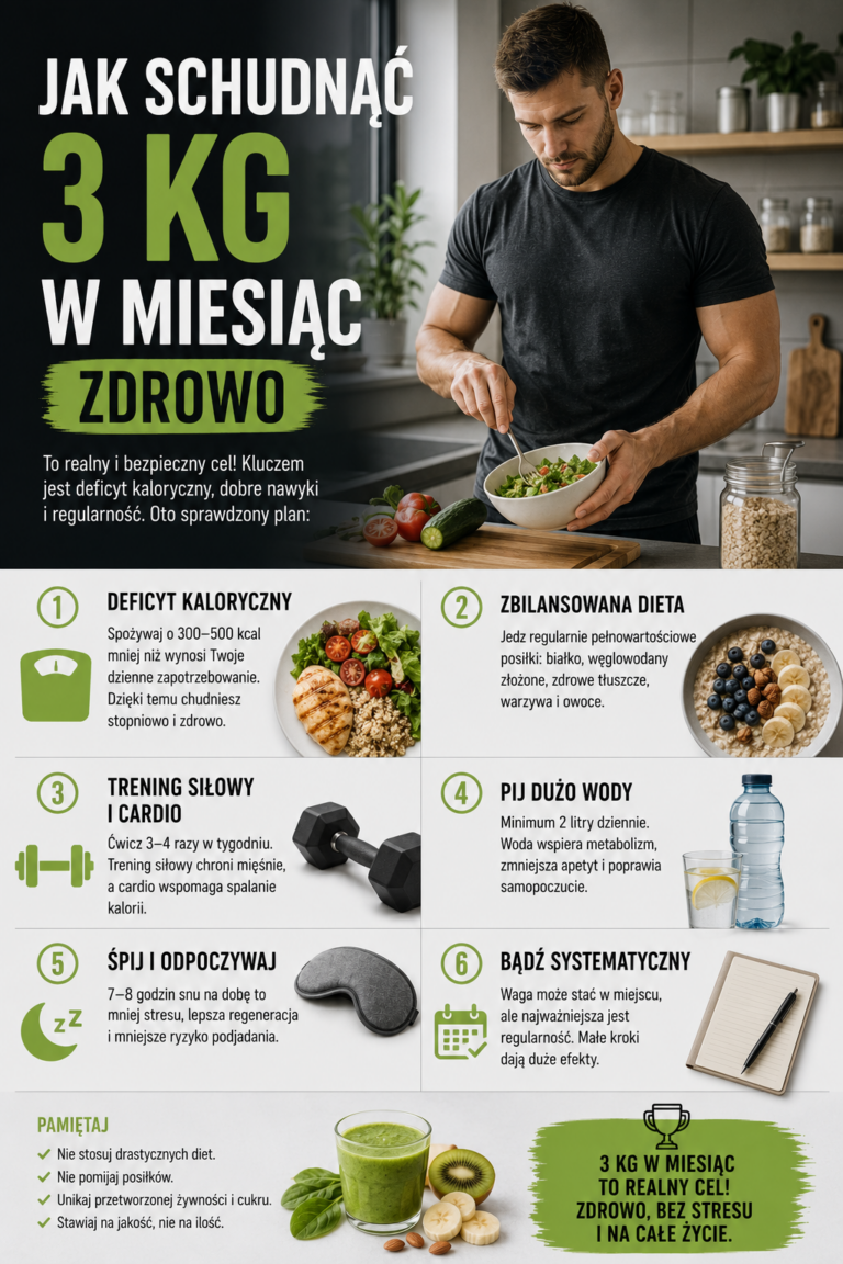 Jak schudnąć 3 kg w miesiąc zdrowo i skutecznie