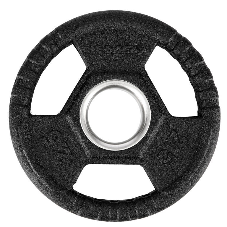Czarny talerz olimpijski 2.5 kg HMS idealny dla sportowców