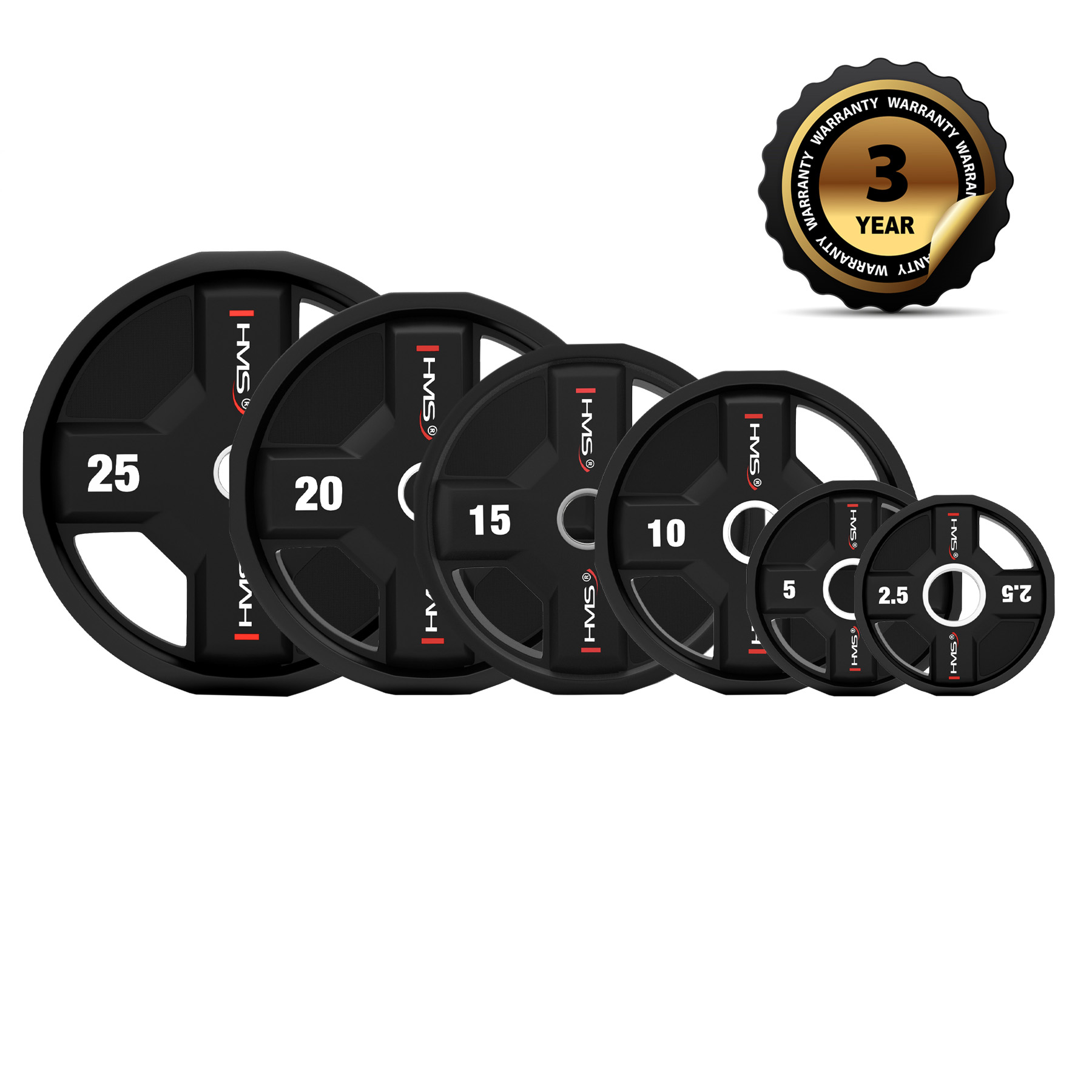 Talerz olimpijski 25 kg HMS do treningu siłowego