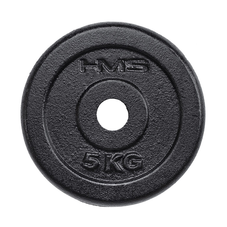 Talerz czarny 5.0 kg HMS idealny do treningu