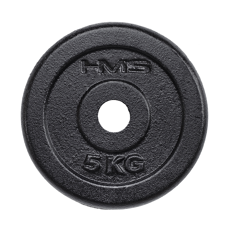 Talerz czarny 5.0 kg HMS idealny do treningu