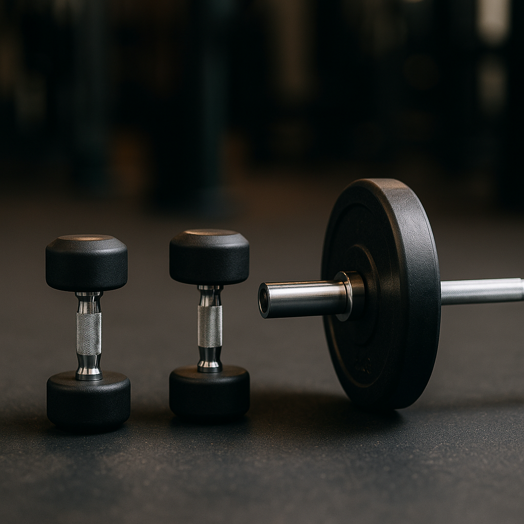 Hantle czy sztanga? Wybór do treningu bicepsów