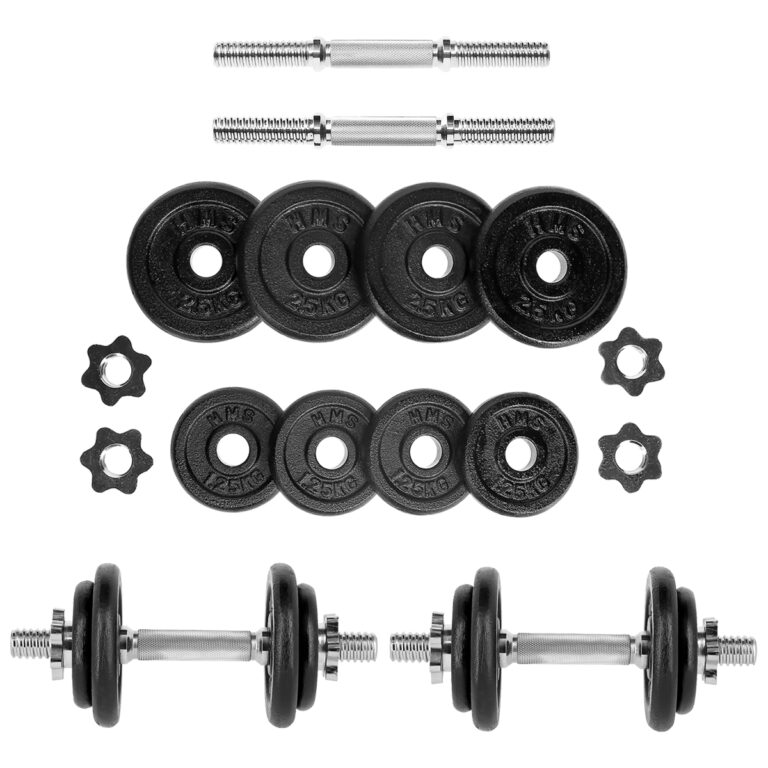 Sztangielki ST20 BLACK 10 KG w walizce HMS do treningu