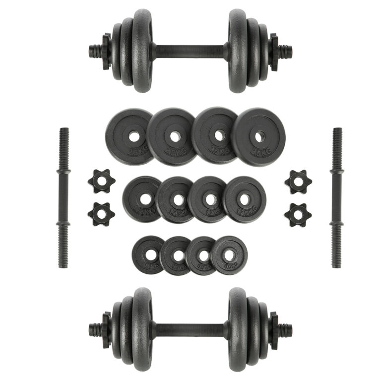 Sztangielki One Fitness STO20 BLACK 2 x 9 KG w walizce